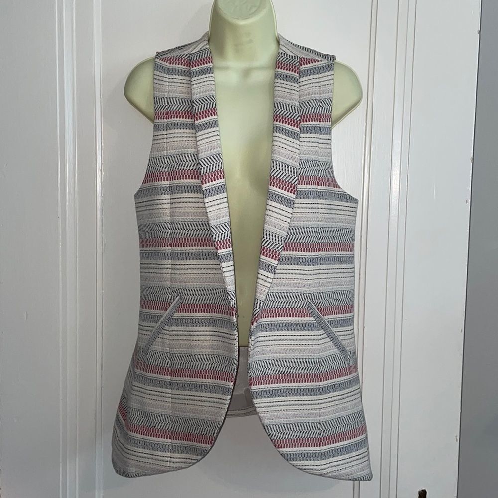 BCBGeneration striped thick knit vest